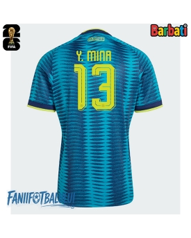 Columbia Yerry Mina #13 Tricou Fotbal Replică Mondial 2026 Barbati Deplasare Columbia Yerry Mina #13 Tricou Fotbal Replică Mondial 2026 Barbati Deplasare